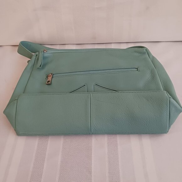 Stone Mountain Teal Leather Purse - Picture 6 of 10
